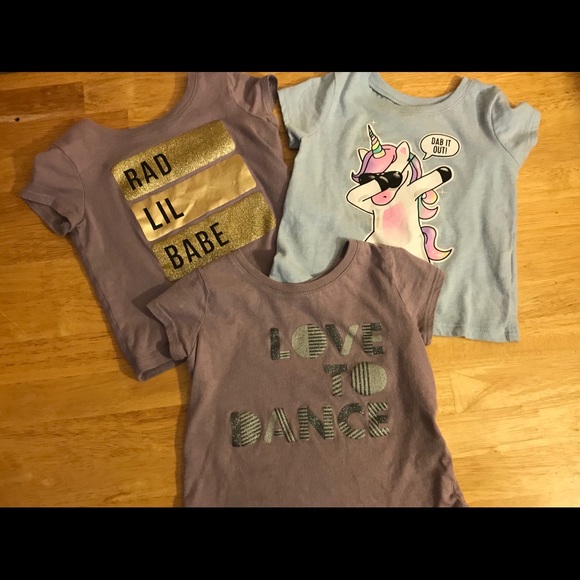 3 Girl’s Children’s Place T-Shirts 12-18 Months - Picture 1 of 6